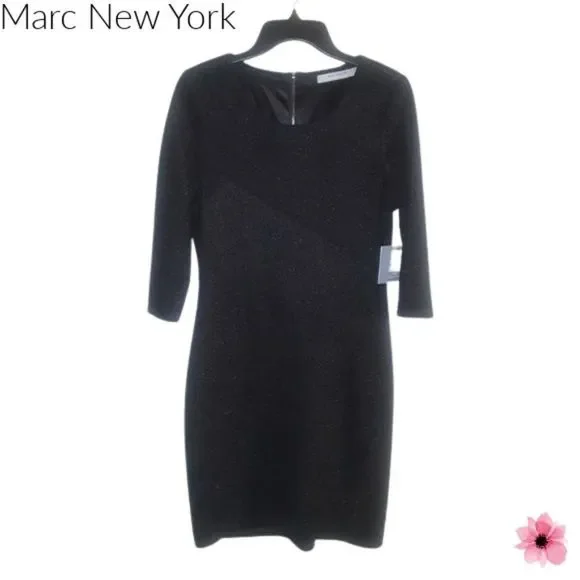 Andrew Marc Marc New York Black Mini Dress - Picture 2 of 6